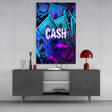 Cash Glass Wall Art