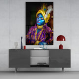 Krishna Glass Wall Art